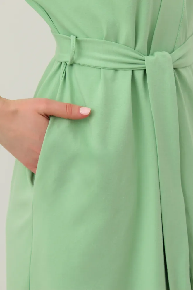 Женский халат на запах SEVILLA 7329/010 (light green), зеленый