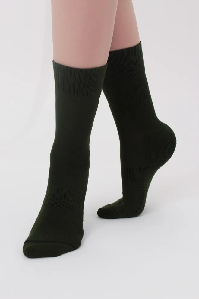 Носки женские спортивные Ws3 terry sport 006 Giulia (khaki), зеленый