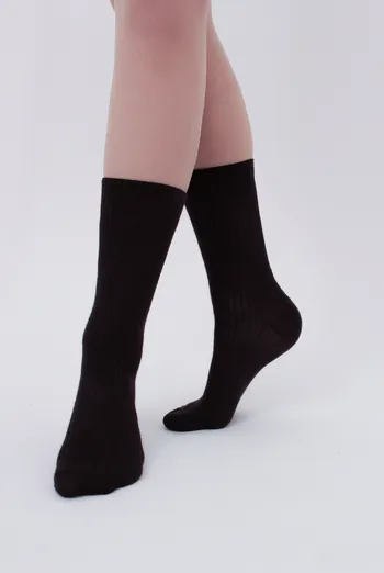 Носки женские высокие в рубчик WS4 rib Giulia (caffe) коричневые Носки женские высокие в рубчик WS4 rib Giulia (caffe) коричневые