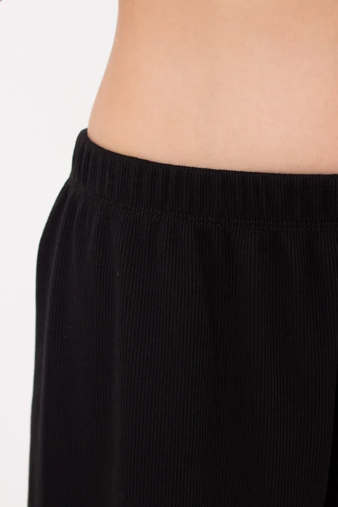 Шорты женские в рубчик RIB 4209/010 Giulia (black), черный