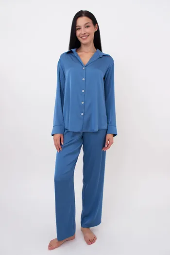 Шелковая пижама HELENA 5508/050 Giulia (light blue), голубой