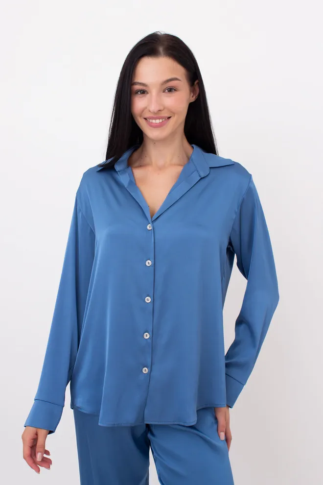 Шелковая пижама HELENA 5508/050 Giulia (light blue), голубой