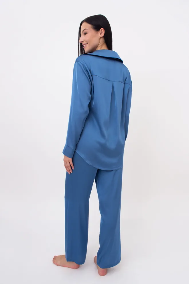 Шелковая пижама HELENA 5508/050 Giulia (light blue), голубой