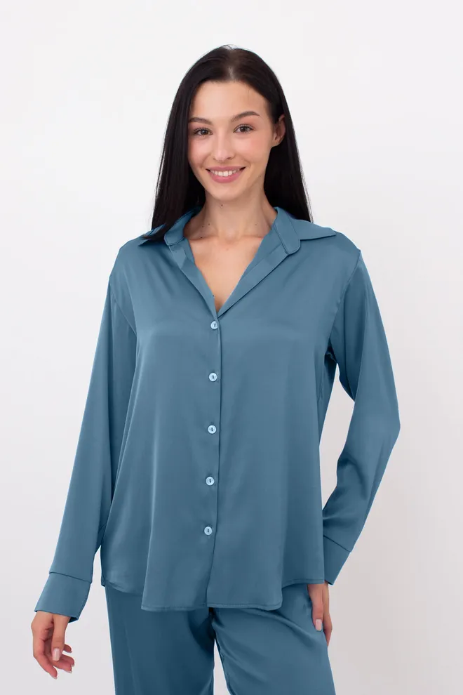 Шелковая пижама HELENA 5508/050 Giulia (turquoise), зеленый