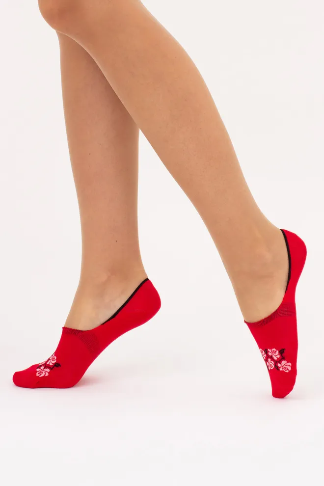 Хлопковые женские подследники WF1 UKR 2405 Giulia (red), красный