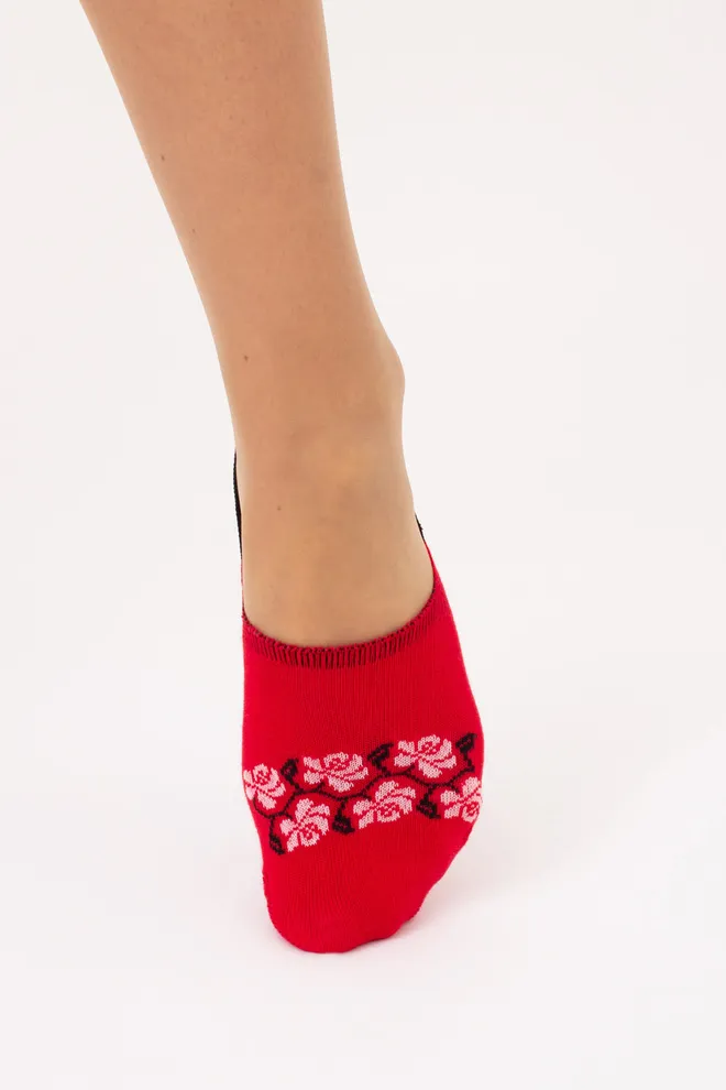 Хлопковые женские подследники WF1 UKR 2405 Giulia (red), красный