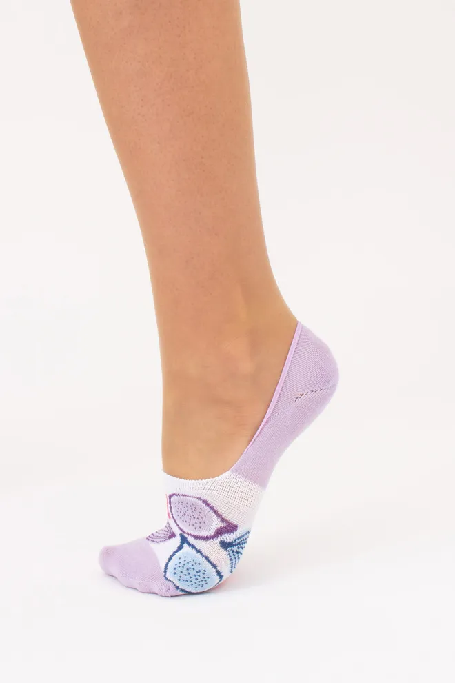 Женские подследники с инжиром комплект из 2-х пар WF1 FASHION SET 2402 Giulia (lilac), фиолетовый