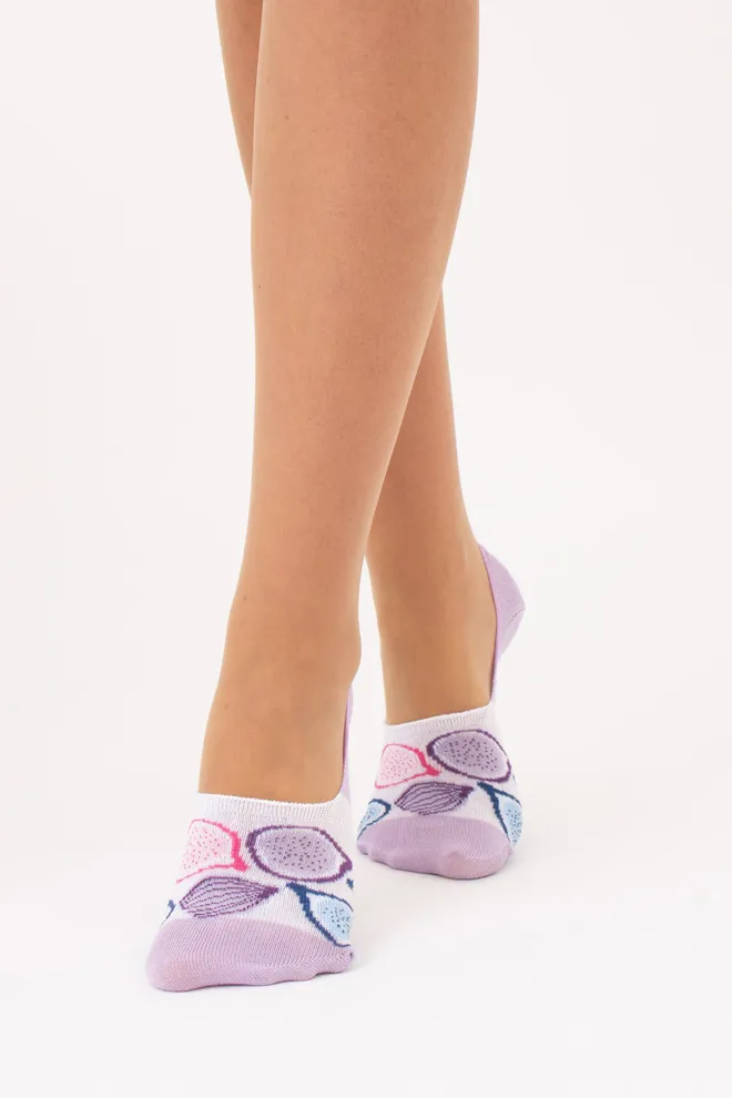 Женские подследники с инжиром комплект из 2-х пар WF1 FASHION SET 2402 Giulia (lilac), фиолетовый
