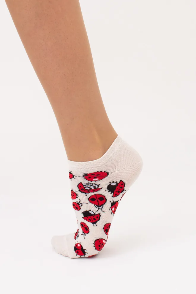 Носки женские короткие WS1 FASHION SET 2405 classic Giulia 2 пари (panna), бежевый