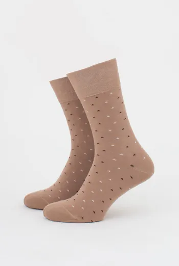 Носки мужские высокие с рисунком MS3 BASIC 2401 GIULIA (chantarel), бежевый