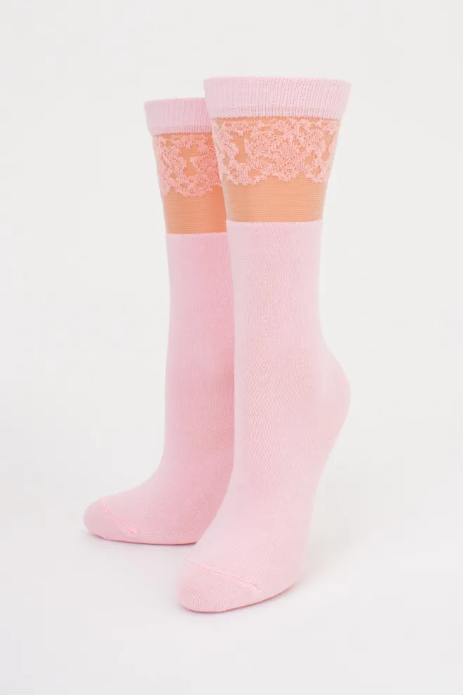 Детские гольфы школьные KGM-004 Giulia (pearl), розовый