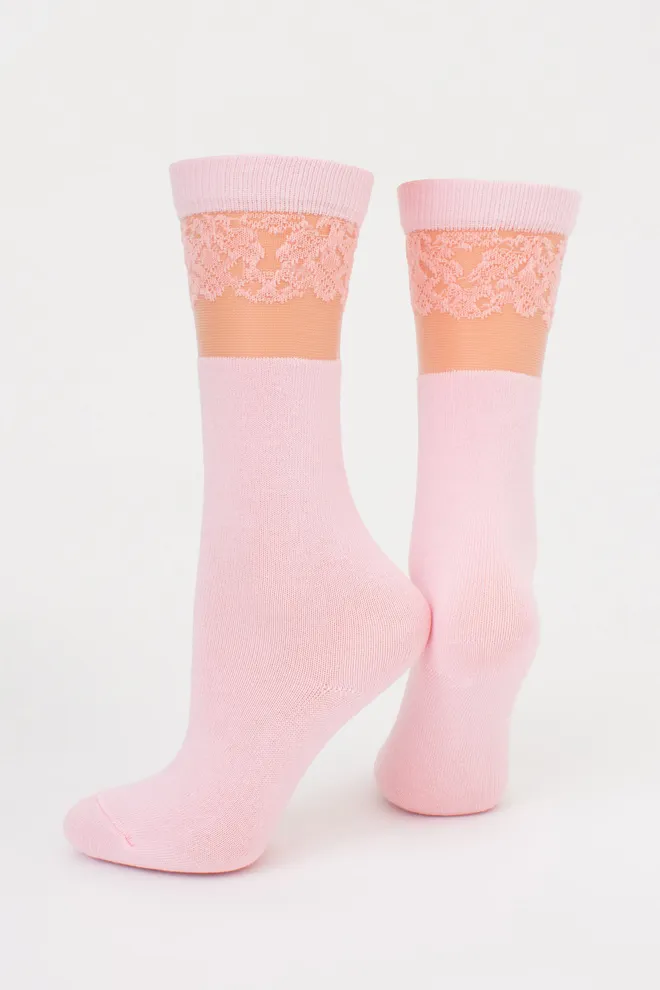 Детские гольфы школьные KGM-004 Giulia (pearl), розовый