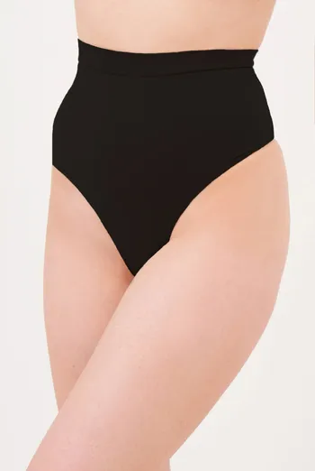 Женские бесшовные трусы стринги моделирующие STRING HIGH WAIST MODELLING Giulia (black), черный Женские бесшовные трусы стринги моделирующие STRING HIGH WAIST MODELLING Giulia (black), черный