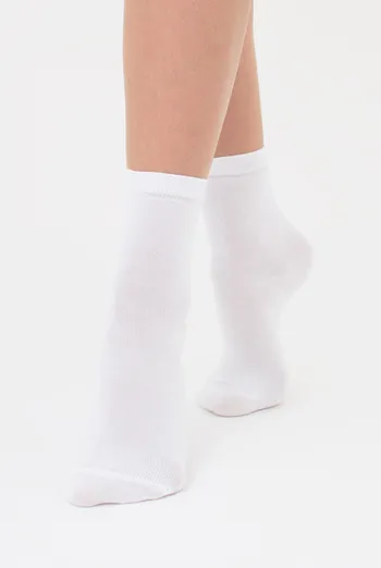 Носки женские классические (2 пары) WS3 CLASSIC Giulia (white/white), белый
