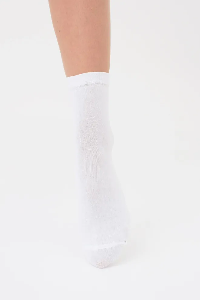 Носки женские классические (2 пары) WS3 CLASSIC Giulia (white/white), белый