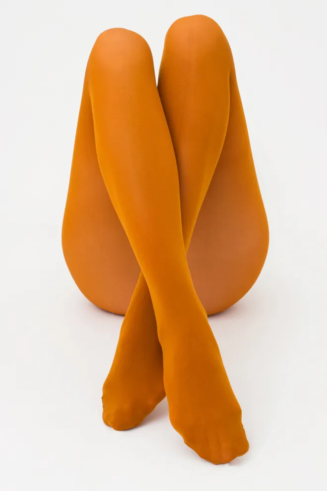 Цветные колготки из микрофибры Blues 70 den Giulia (spice)