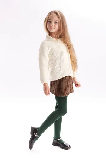 Детские хлопковые колготки Enjoy cotton 180 den Giulia (deep green) Детские хлопковые колготки Enjoy cotton 180 den Giulia (deep green)