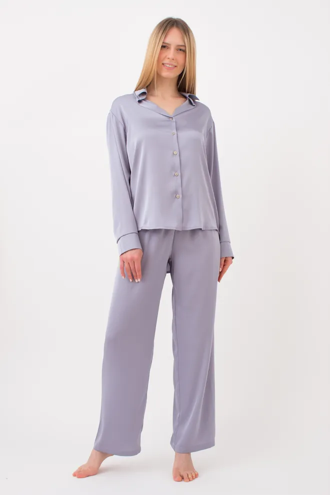 Шелковая пижама HELENA 5508/050 Giulia (cool grey), серый