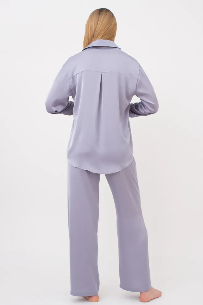 Шелковая пижама HELENA 5508/050 Giulia (cool grey), серый