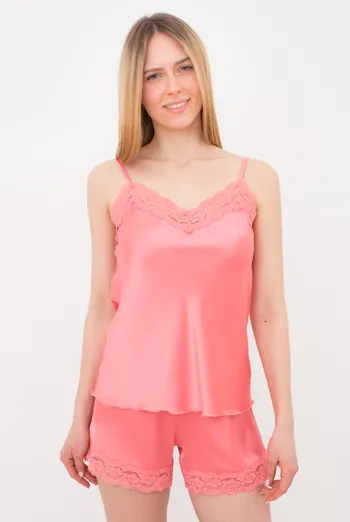 Пижама женская с шортами HELENA 6007/051 Giulia (coral), розовый Пижама женская с шортами HELENA 6007/051 Giulia (coral), розовый
