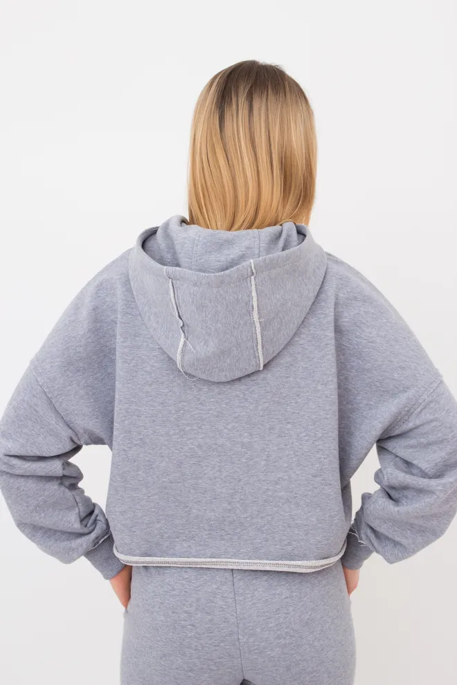 Худи с капюшоном STREET STYLE 4418/160 Giulia (grey melange), серый