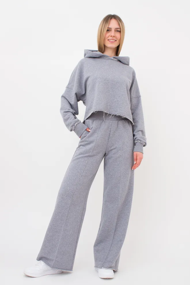 Худи с капюшоном STREET STYLE 4418/160 Giulia (grey melange), серый