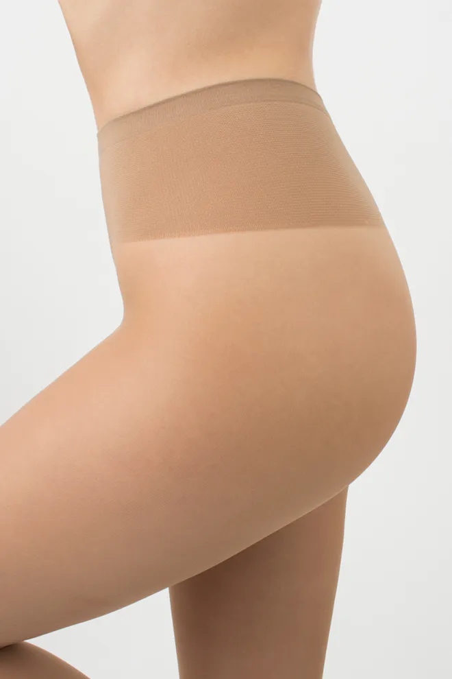 Классические колготки с заниженной талией Sensi VB 40 den Giulia (caramel), бежевый