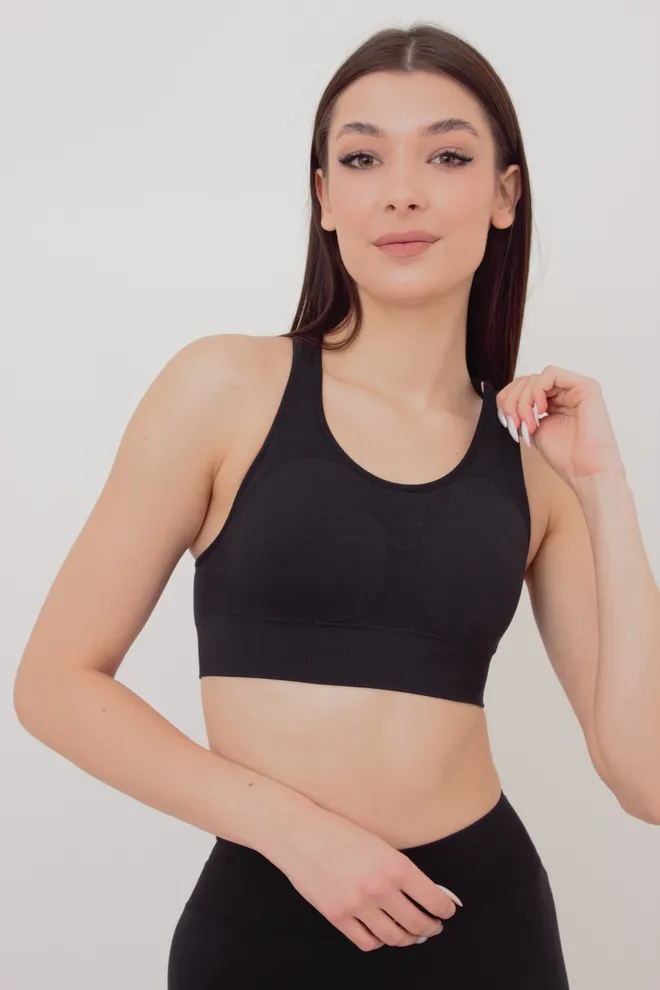 Спортивный топ TOP ENERGY 02 Giulia black (черный)