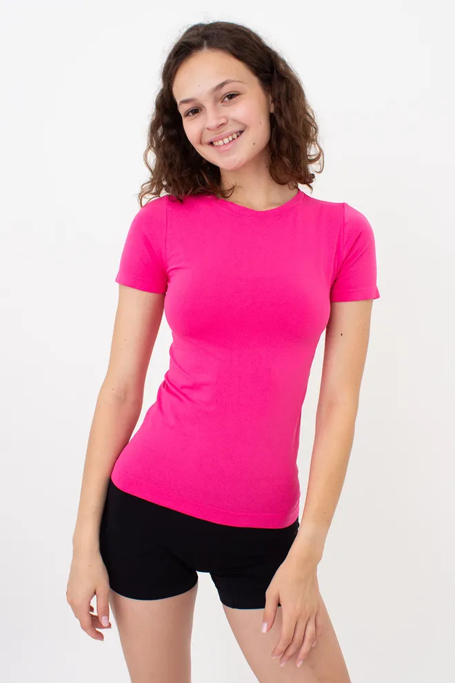 Бесшовная футболка T-SHIRT Giulia (bright pink), розовый