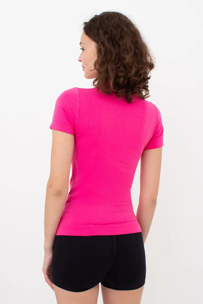 Бесшовная футболка T-SHIRT Giulia (bright pink), розовый