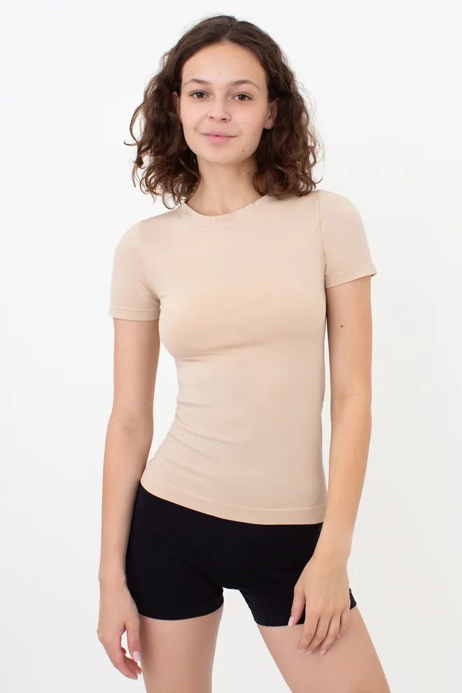 Бесшовная футболка T-SHIRT Giulia (light nude), бежевый