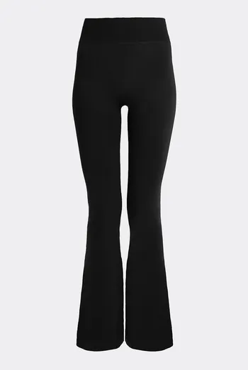 Бесшовные леггинсы клеш LEGGINGS FLARED Giulia (black), черный