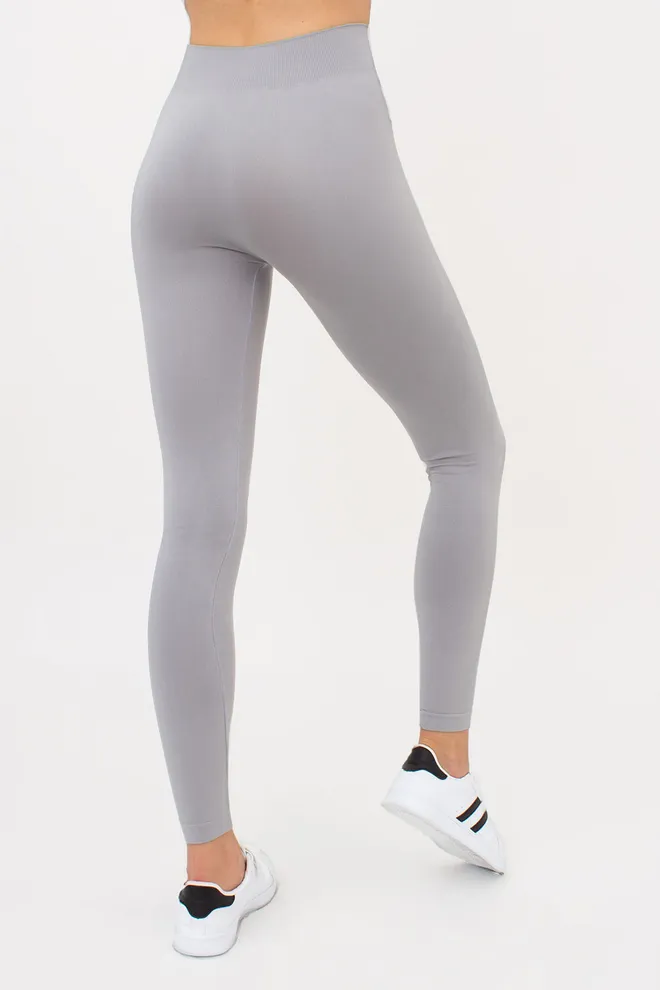 Бесшовные спортивные леггинсы из микрофибры LEGGINGS 02 Giulia (griffin), серый