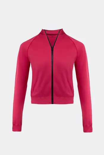 Бесшовный лонгслив с молнией JACKET Giulia (winterberry), красный Бесшовный лонгслив с молнией JACKET Giulia (winterberry), красный