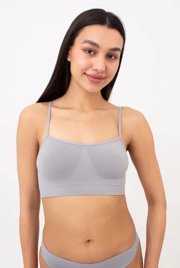 Бесшовный топ на тонких бретелях CAMI TOP Giulia (griffin), серый