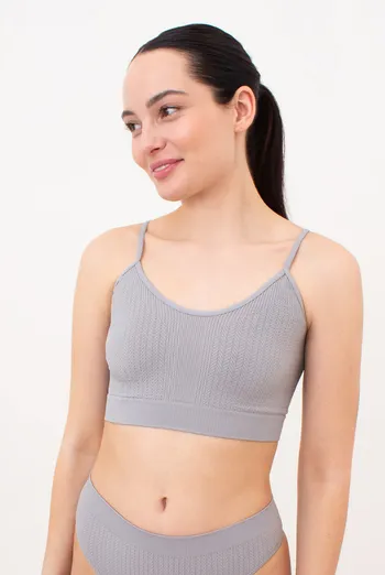 Бесшовный топ с фактурным узором косичка CAMI TOP BRAID Giulia (griffin), серый Бесшовный топ с фактурным узором косичка CAMI TOP BRAID Giulia (griffin), серый