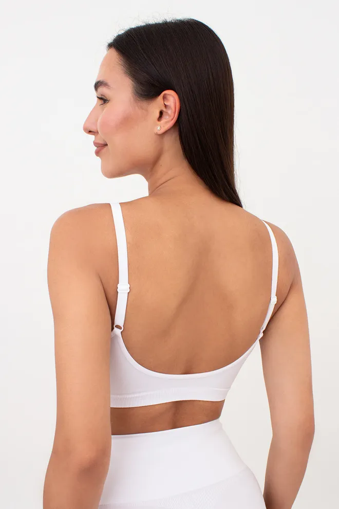 Бесшовный топ с легким моделирующим эффектом BRA SHAPEWEAR Giulia (white), белый