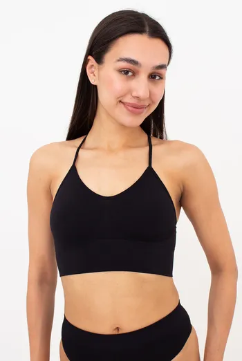 Бесшовный топ с моделирующим эффектом FLEX TOP Giulia (black), черный