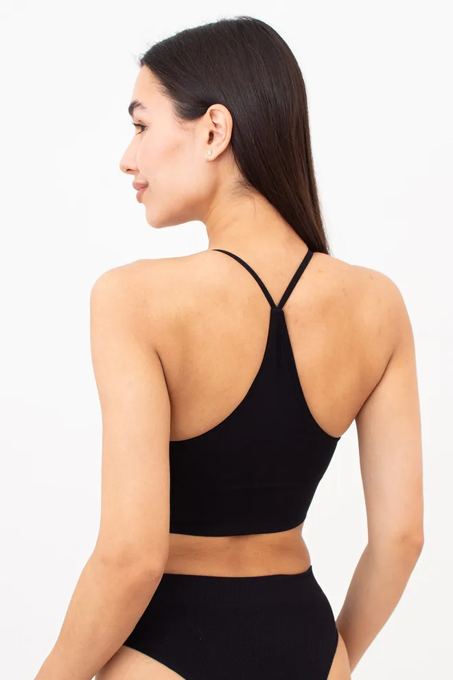 Бесшовный топ с моделирующим эффектом FLEX TOP Giulia (black), черный