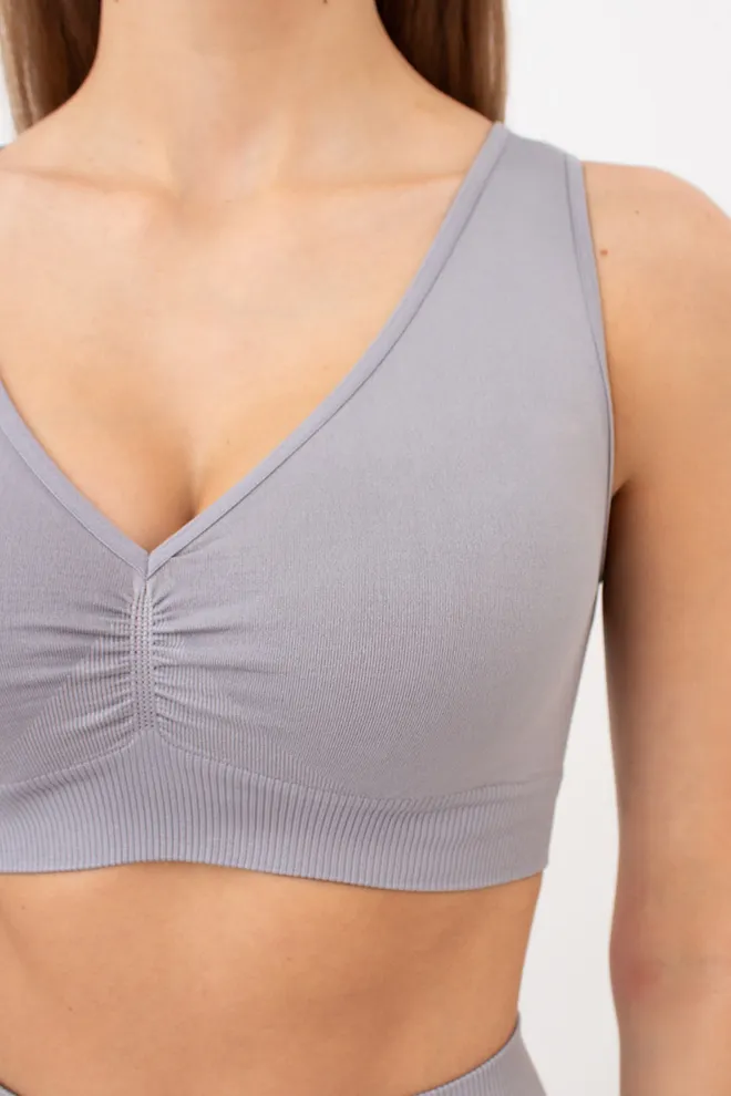 Бесшовный топ с push-up TOP SHAPE Giulia (griffin), серый
