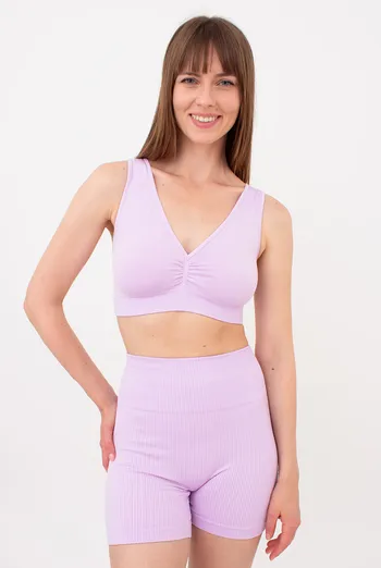 Бесшовный топ с push-up TOP SHAPE Giulia (orchid bloom), фиолетовый Бесшовный топ с push-up TOP SHAPE Giulia (orchid bloom), фиолетовый