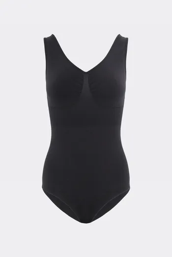 Бесшовное боди-слипы из микрофибры BODY SLIP SHAPEWEAR Giulia (black), черный Бесшовное боди-слипы из микрофибры BODY SLIP SHAPEWEAR Giulia (black), черный