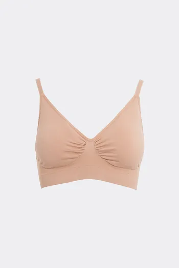 Бесшовный бра-топ BRA DOUBLE SHAPEWEAR Giulia (nude), бежевый Бесшовный бра-топ BRA DOUBLE SHAPEWEAR Giulia (nude), бежевый