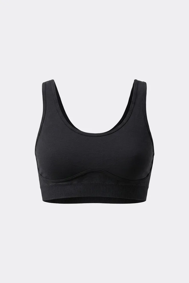 Спортивный топ-бра SPORT TOP BRA EFFECT Giulia (black), черный