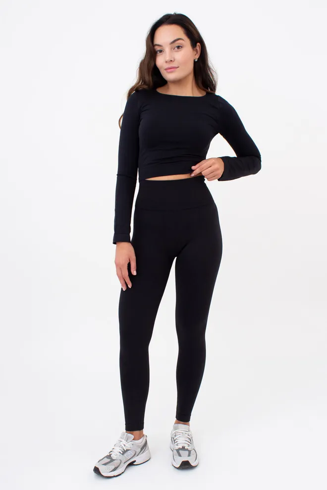 Спортивні легінси з push-up ефектом LEGGINGS SPORT SHAPE Giulia (black), чорний