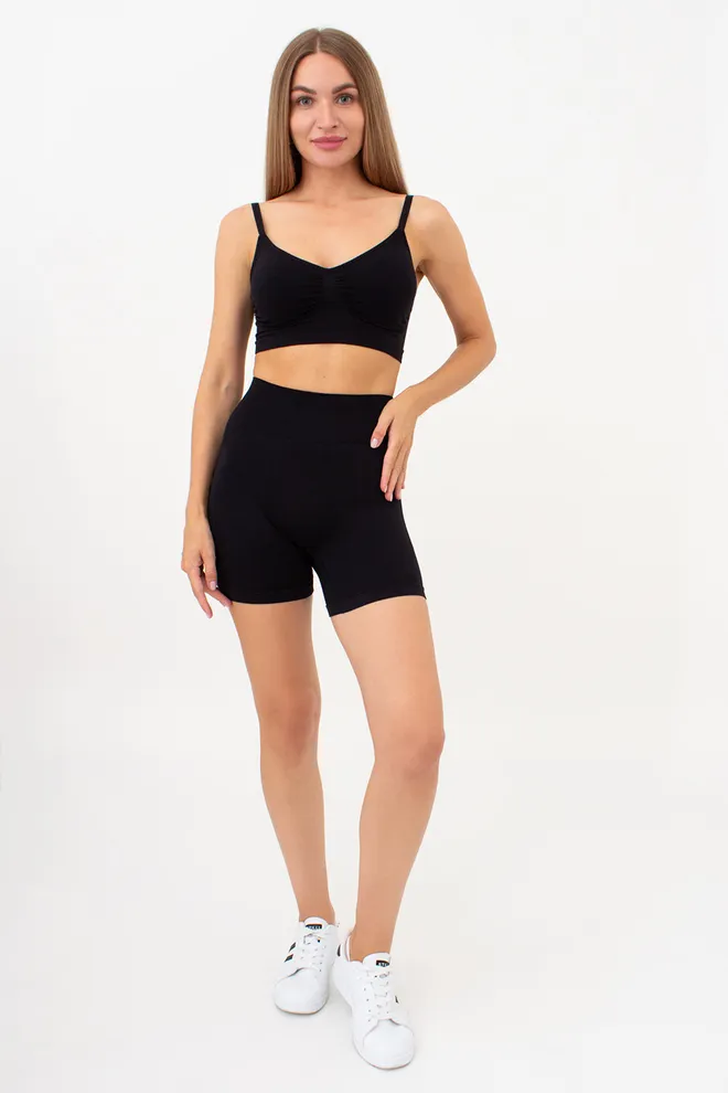Спортивні шорти з пуш ап ефектом SHORTS SPORT SHAPE Giulia (black), чорний