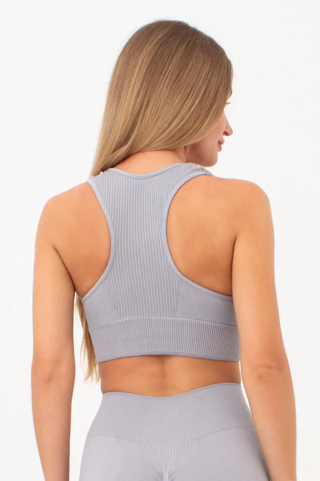 Спортивний топ з пуш ап ефектом TOP SPORT SHAPE Giulia (griffin), сірий