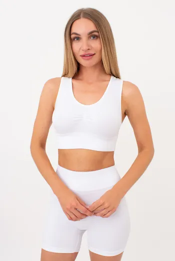 Спортивный топ с пуш ап эффектом TOP SPORT SHAPE Giulia (white), белый Спортивный топ с пуш ап эффектом TOP SPORT SHAPE Giulia (white), белый