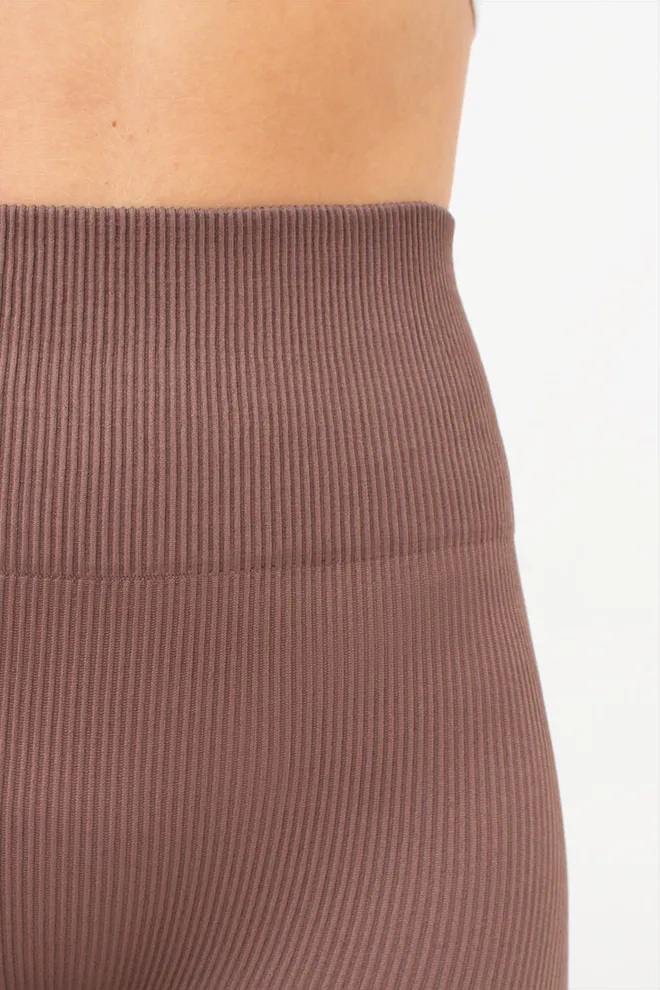 Велосипедки женские в рубчик TRACKS RIB Giulia (deep taupe), коричневый