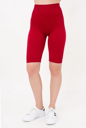 Женские бесшовные велосипедки в рубчик с пуш-ап эффектом TRACKS RIB SHAPE Giulia (winery), бордовый Женские бесшовные велосипедки в рубчик с пуш-ап эффектом TRACKS RIB SHAPE Giulia (winery), бордовый